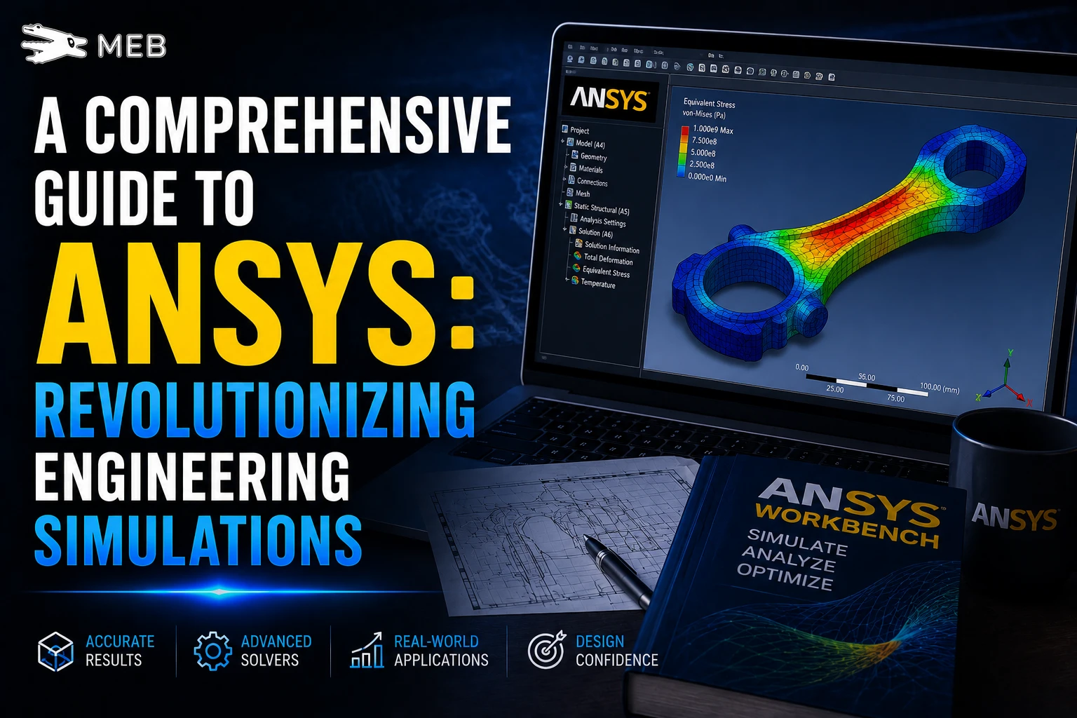Image shown: A Comprehensive Guide to ANSYS Revolutionizing Engineering Simulations