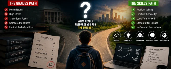 Image shown: Do Academic Grades Matter The Truth About Grades vs. Real-World Skills