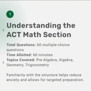 understanding the ACT Math Test