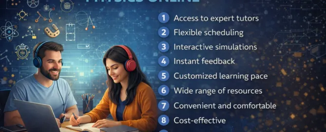 Image Shown: Online physics learning benefits infographic (1)