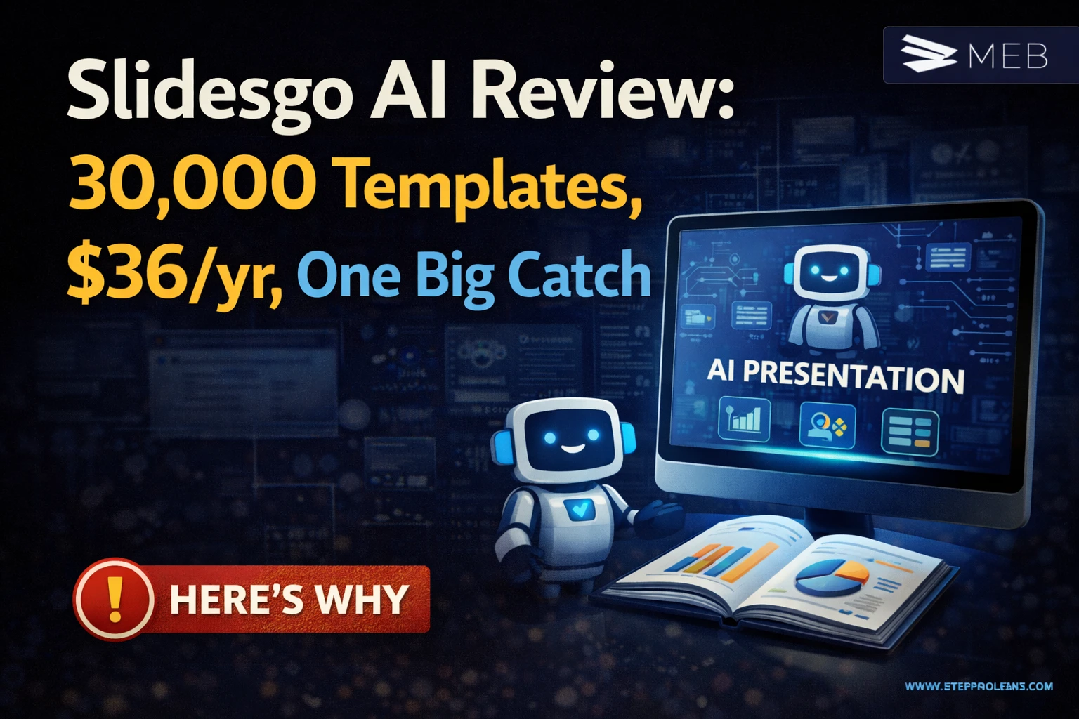 Image shown Slidesgo AI review_ templates and catch