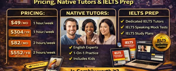 Image Shown: Cambly Review 2026: Pricing, Native Tutors & IELTS Prep