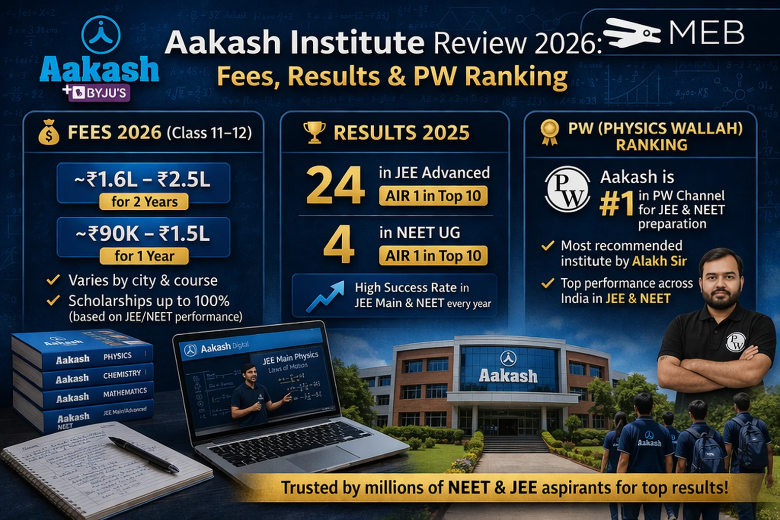 Image shown: Aakash Institute Review 2026