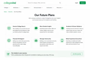 CollegeVine future plans