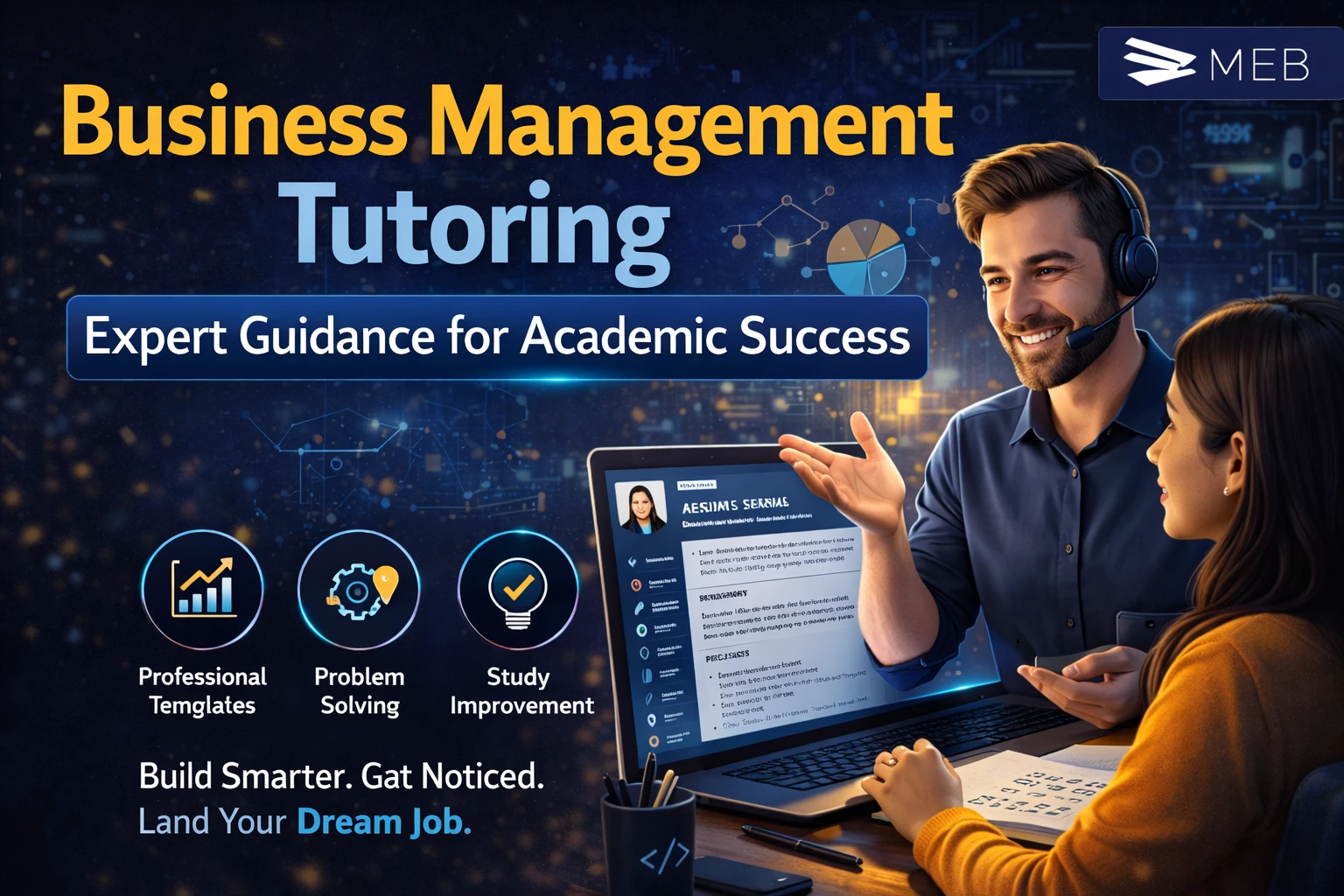Image Shown: Business management tutoring session in action (1)