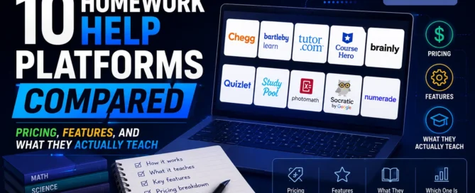 Image Shown: 10 Homework Help Platforms Compared: Pricing, Features, and What They Actually Teach