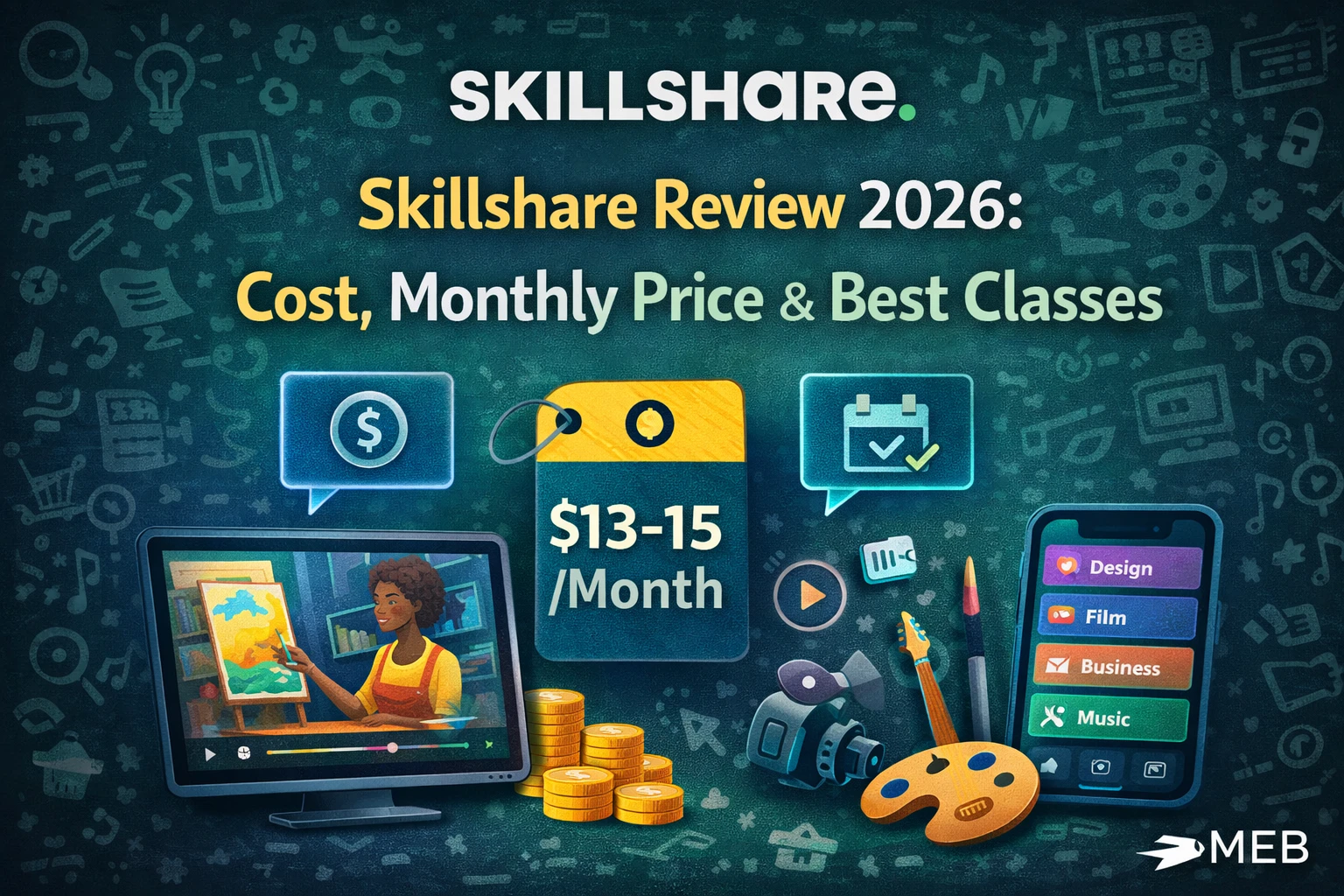 Skillshare Review 2026: Cost, Monthly Price & Best Classes