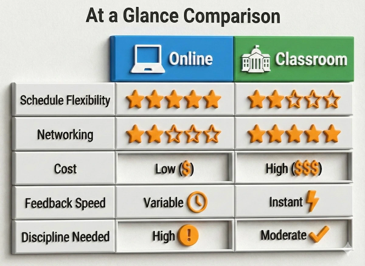 Online vs. Classroom Machine Learning Courses: Which Delivers Better ...