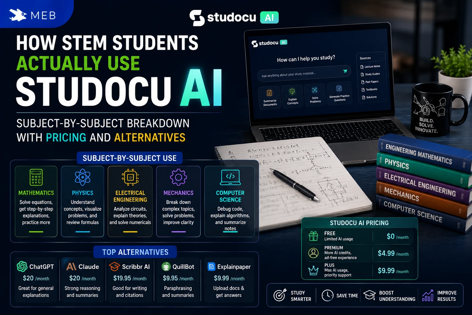 Image shown: How STEM Students Actually Use Studocu AI &mdash; Subject-by-Subject Breakdown With Pricing and Alternatives