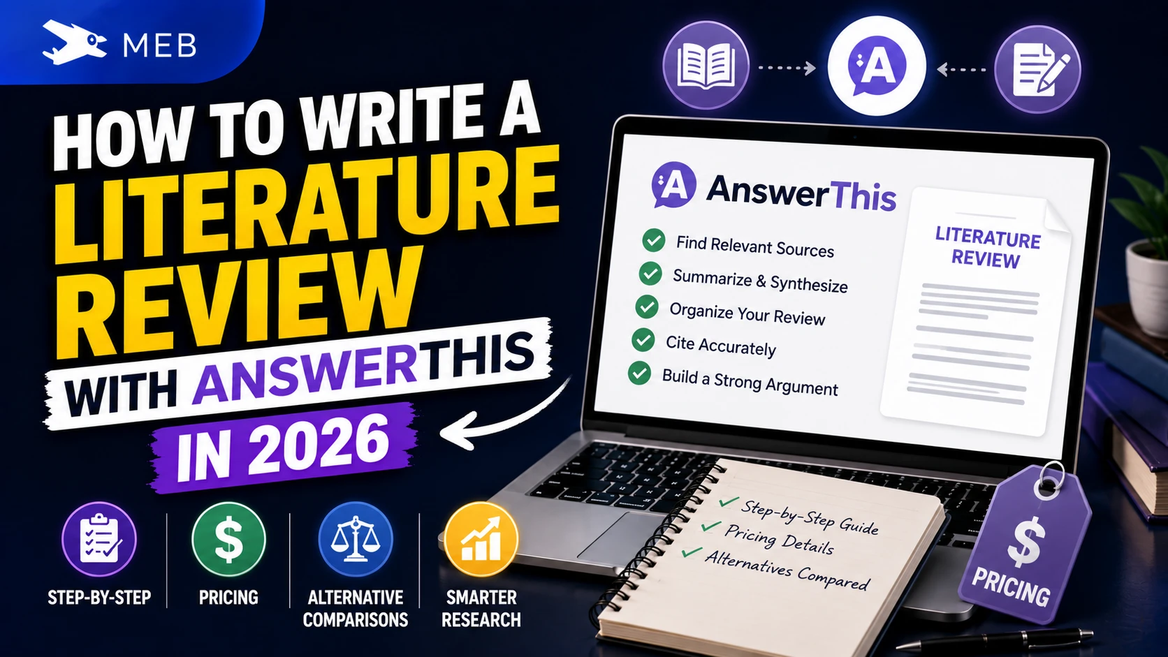 Image Shown: How to Write a Literature Review with AnswerThis in 2026 &mdash; Step-by-Step With Pricing and Alternative Comparisons