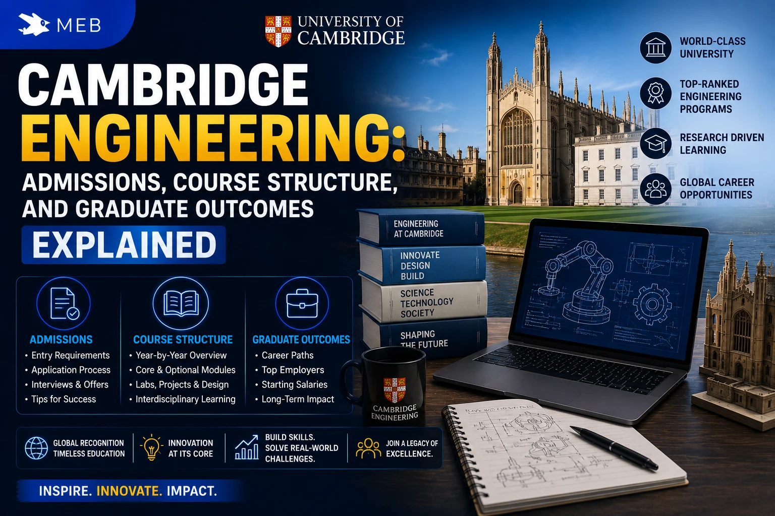 Image Shown: Cambridge vs Oxford Engineering Course Structure, STEP Requirements, and Graduate Outcomes Compared