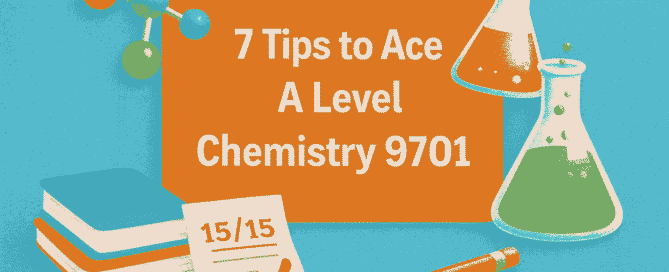 Image shown is 7 Tips to Ace A Level Chemistry 9701