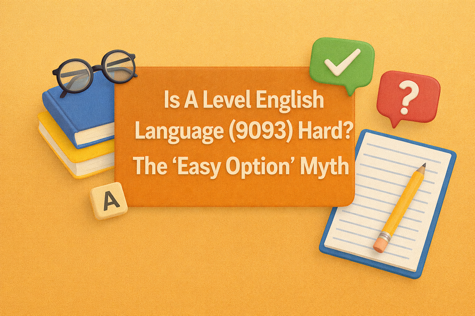 Image Shown Is A Level English Language (9093) Hard? The "Easy Option" Myth
