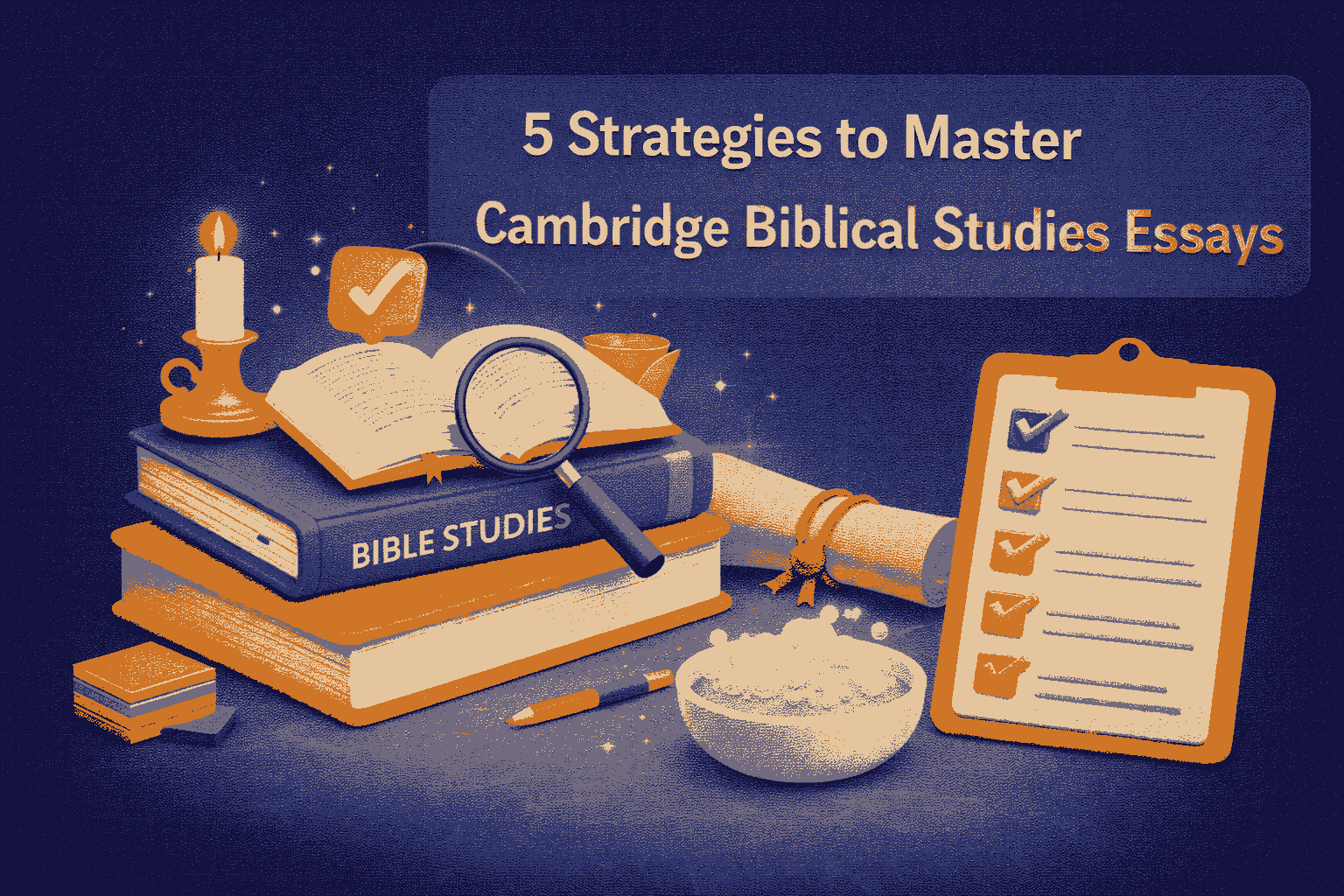 Image Shown is 5 Strategies to Master Cambridge Biblical Studies Essays