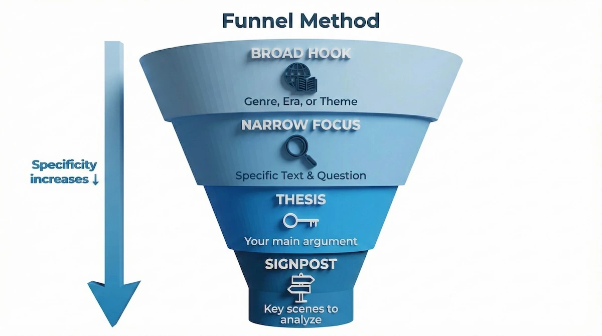 Introduction Paragraph Funnel Method 6 Steps to Perfect A Level English Essay Structure