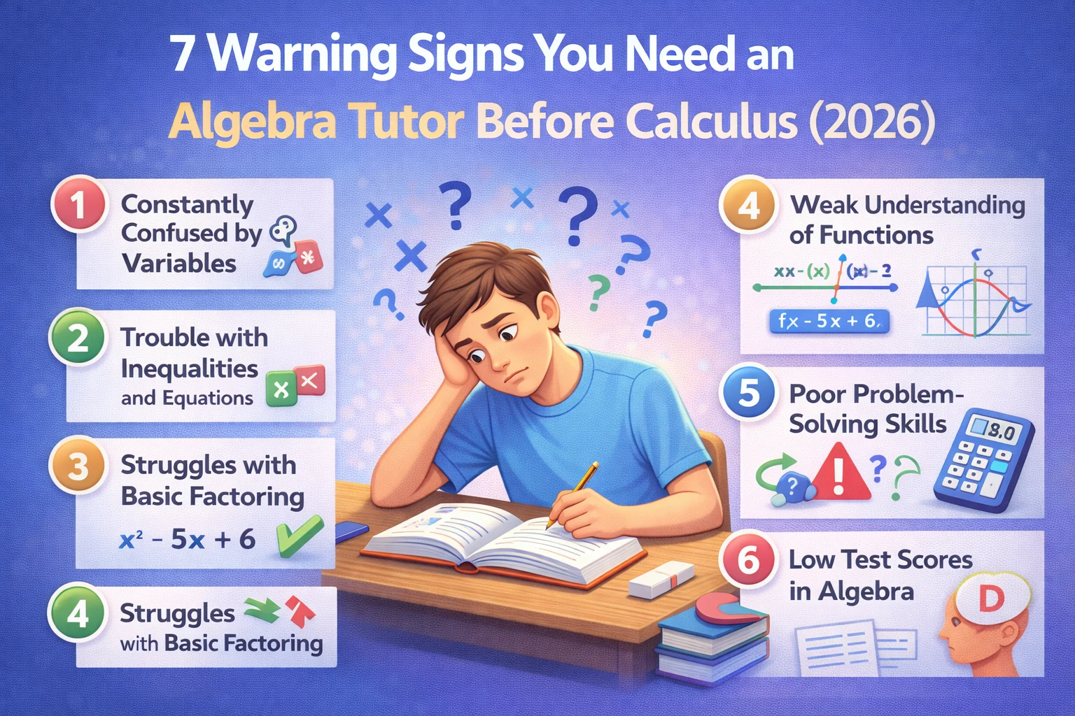 7 Warning Signs You Need an Algebra Tutor Before Calculus (2026)