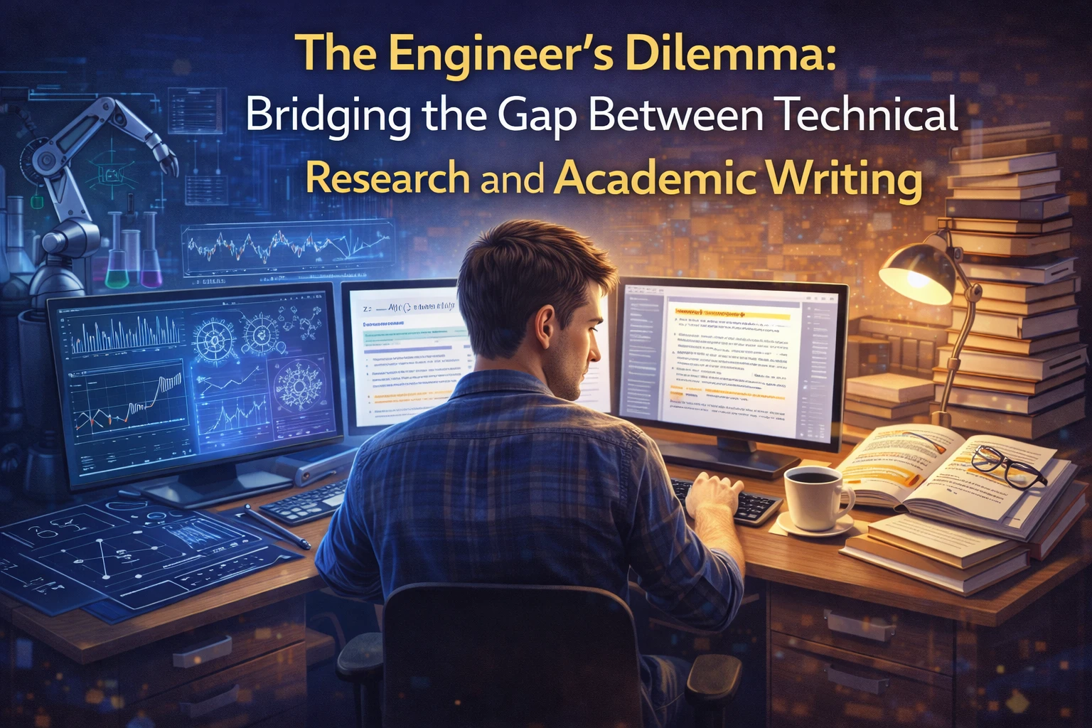 Image Shown is The Engineer’s Dilemma: Bridging the Gap Between Technical Research and Academic Writing