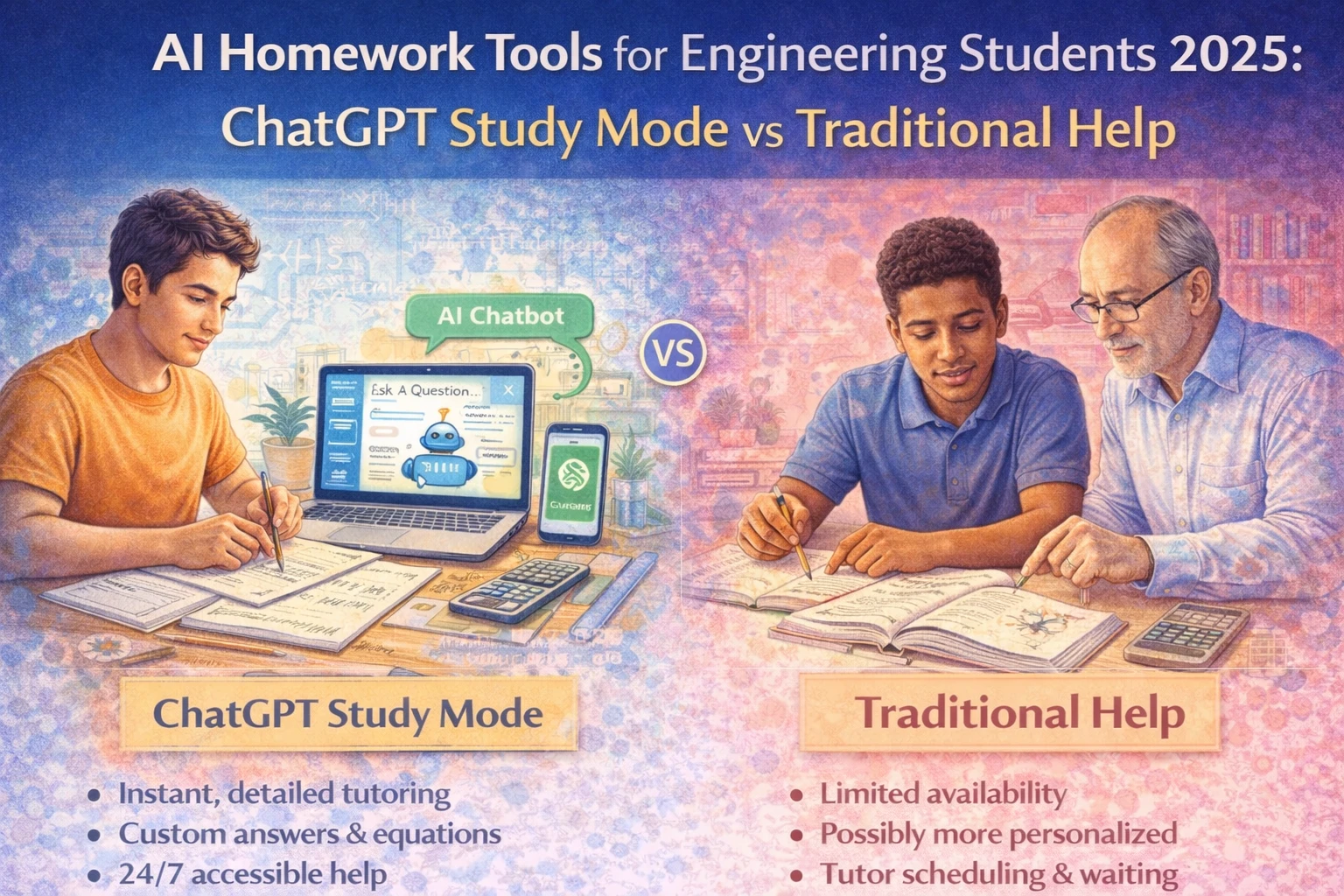 AI Homework Tools for Engineering Students 2025: ChatGPT Study Mode vs Traditional Help