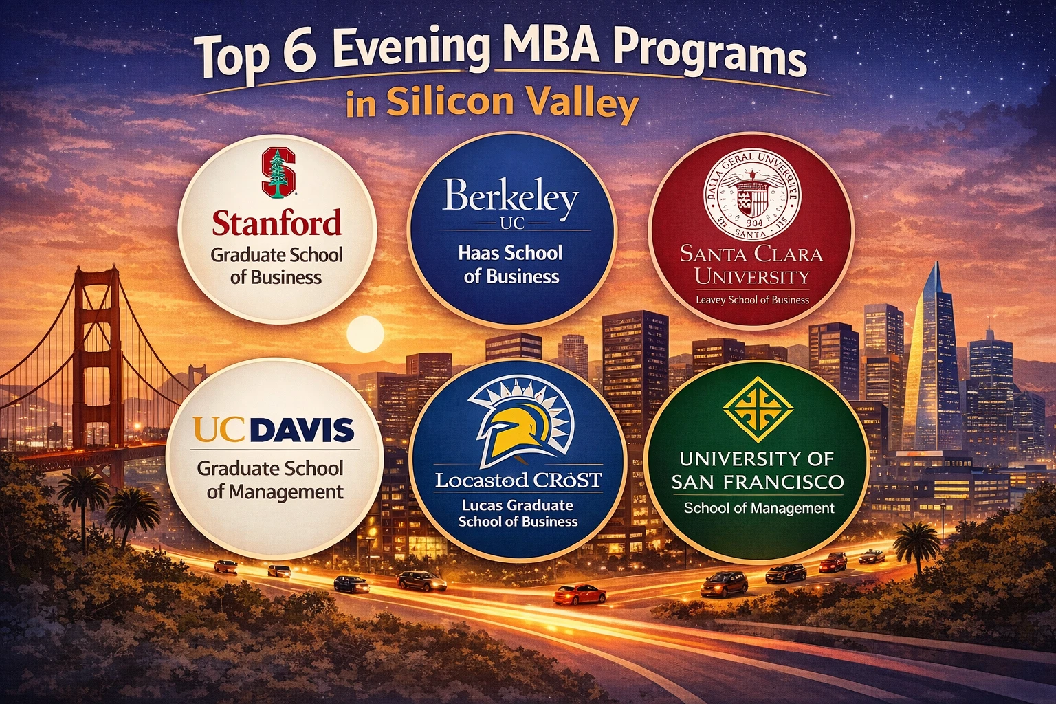Image Shown Top 6 Evening MBA Programs in Silicon Valley