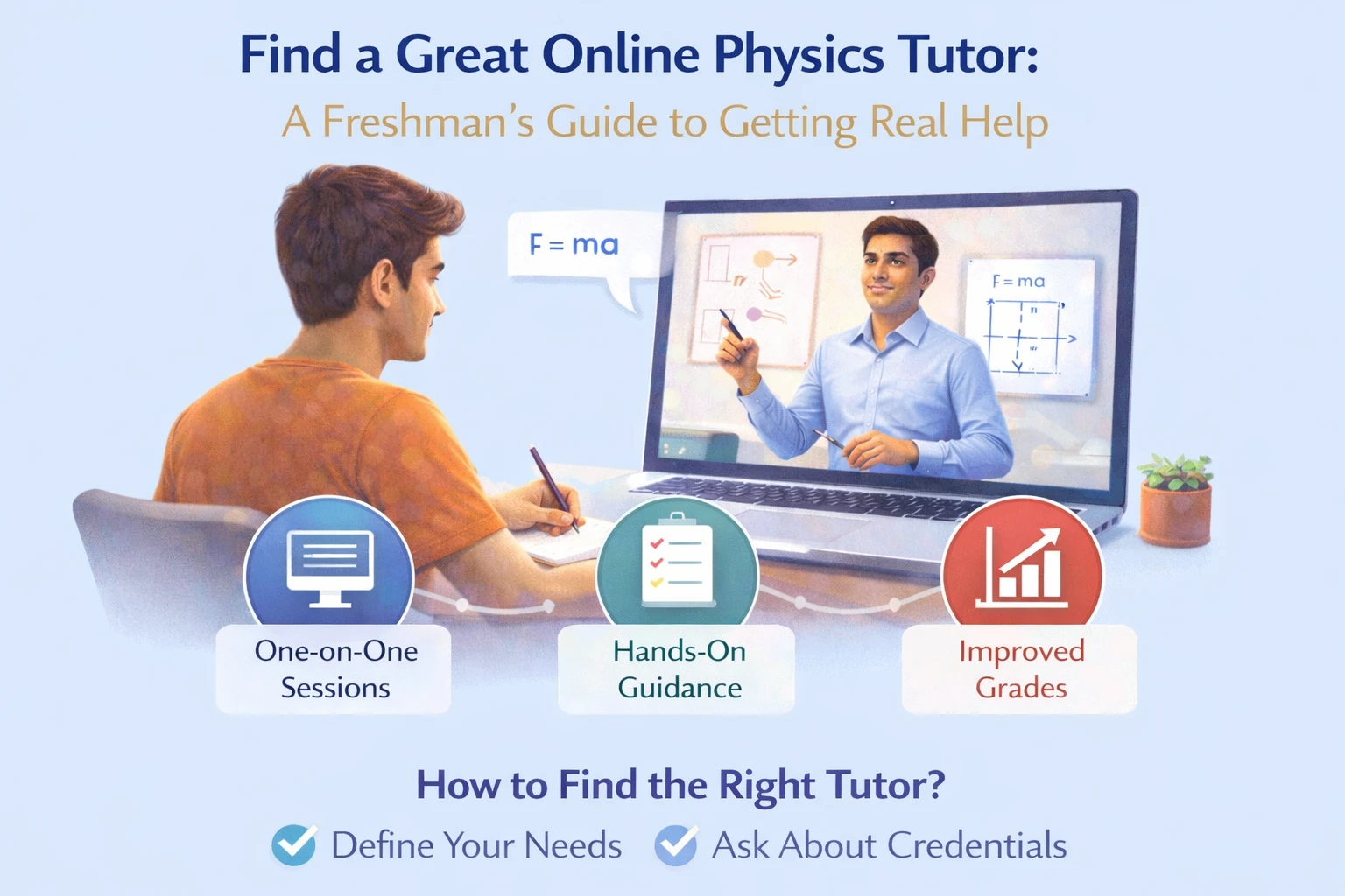 Find a Great Online Physics Tutor: A Freshman's Guide to Getting Real Help