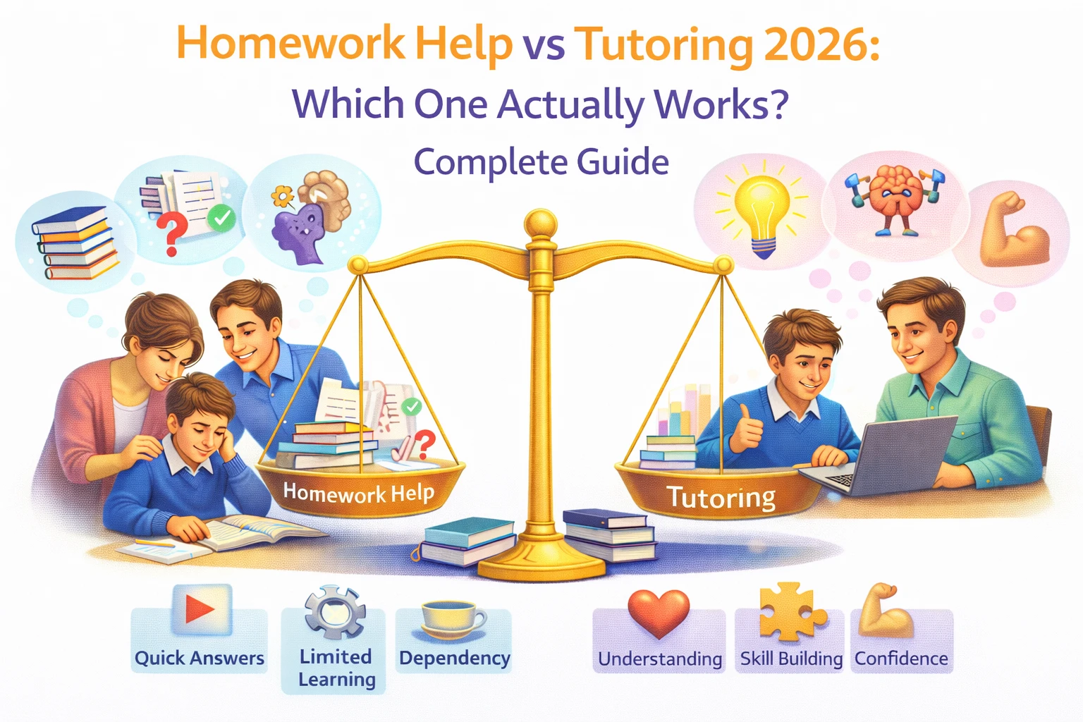 Image Shown Homework Help vs Tutoring 2026: Which One Actually Works