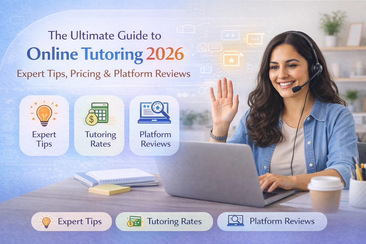 The image shown is The Ultimate Guide to Online Tutoring 2026