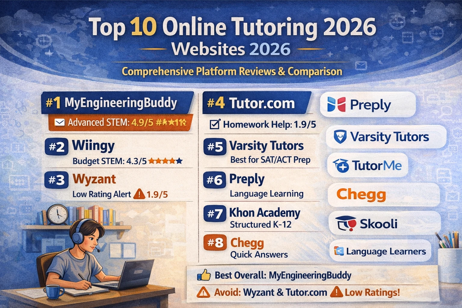 Image Shown Top 10 Online Tutoring Websites 2026