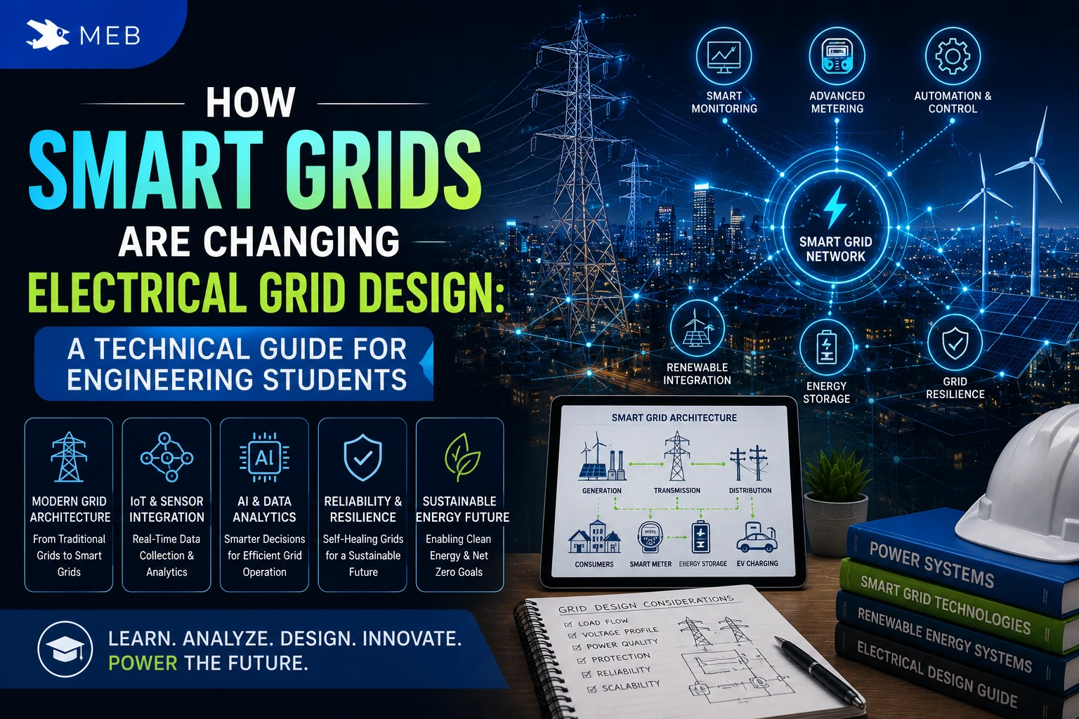 Image Shown: How Smart Grids Are Changing Electrical Grid Design A Technical Guide for Engineering Students