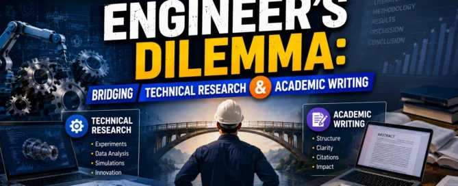 Image shown: The Engineer's Dilemma Bridging Technical Research and Academic Writing
