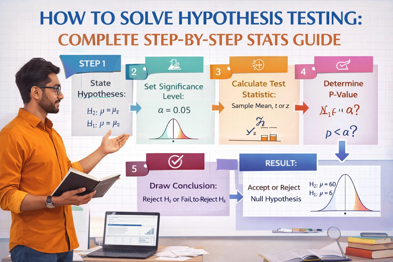 HOW TO SOLVE HYPOTHESIS TESTING: COMPLETE STEP-BY-STEP STATS GUIDE