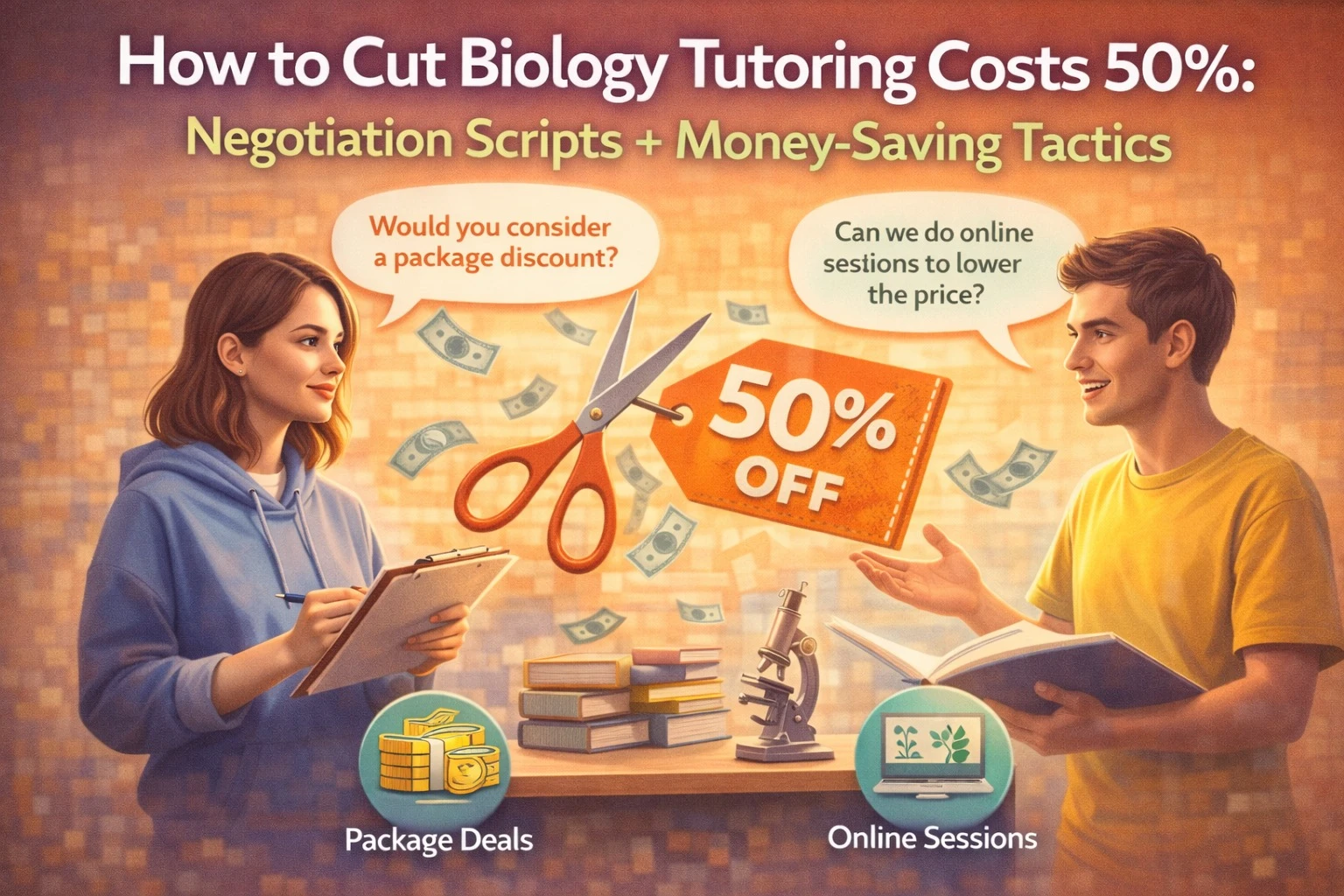Image Shown How to Cut Biology Tutoring Costs 50%: Negotiation Scripts + Money-Saving Tactics