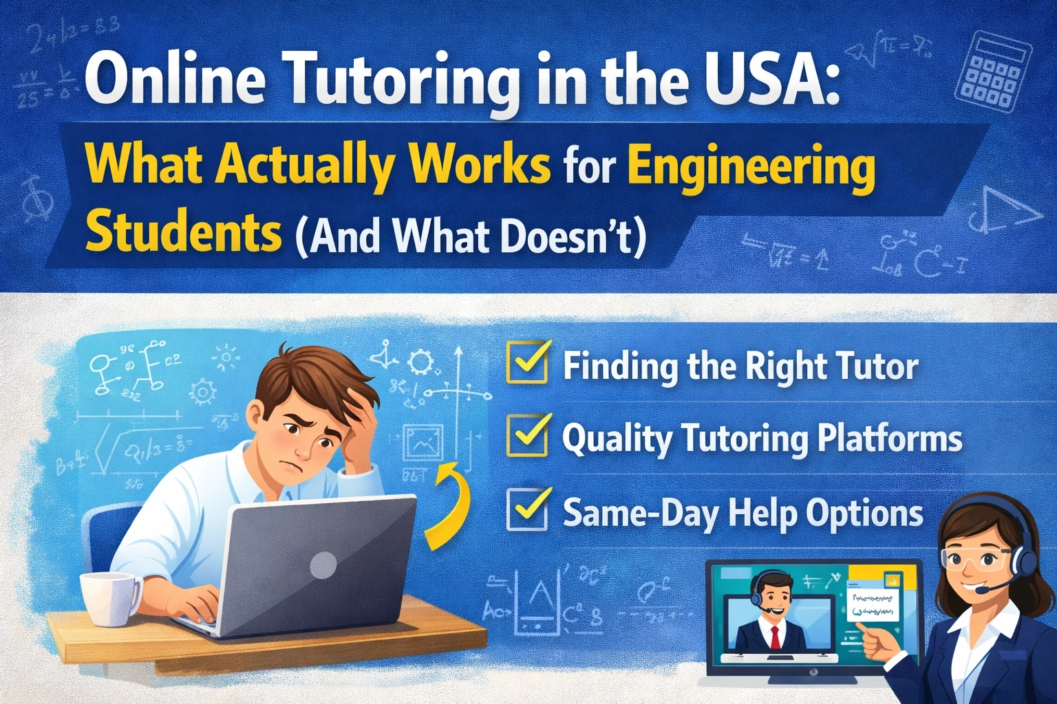 Online Tutoring in the USA: What Actually Works for Engineering Students (And What Doesn't)