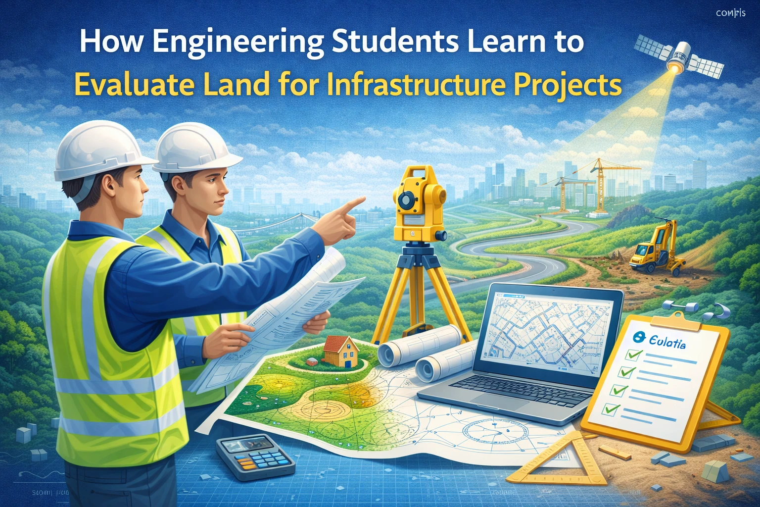 Image Shown How Engineering Students Learn to Evaluate Land for Infrastructure Projects