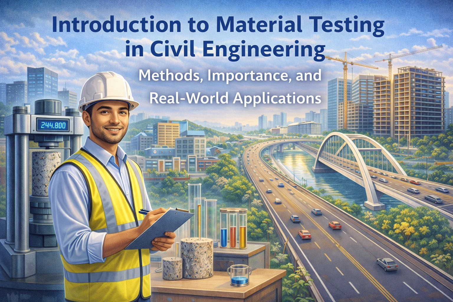 Image Shown: Introduction to Material Testing in Civil Engineering