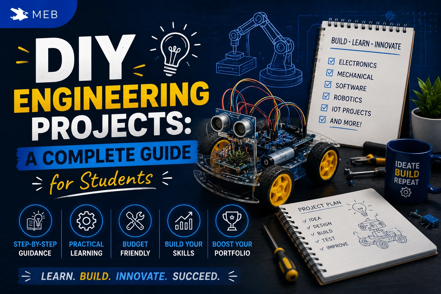 Image shown: DIY Engineering Projects A Complete Guide for Students