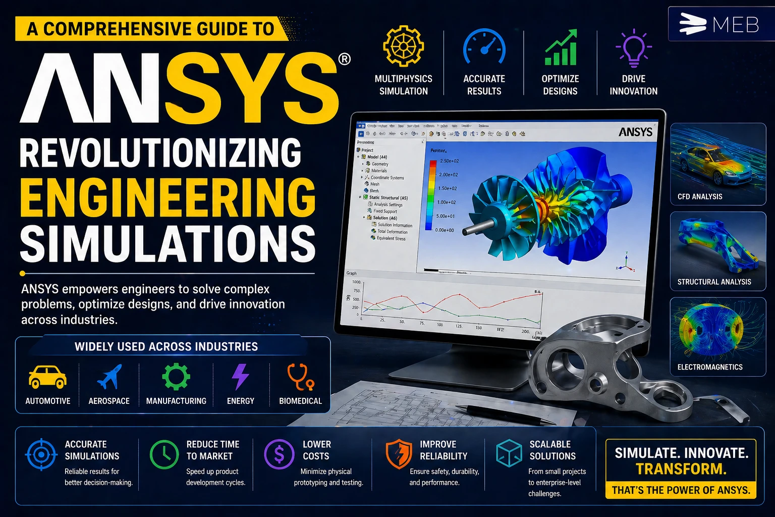 Image Shown: A Comprehensive Guide to ANSYS: Revolutionizing Engineering Simulations