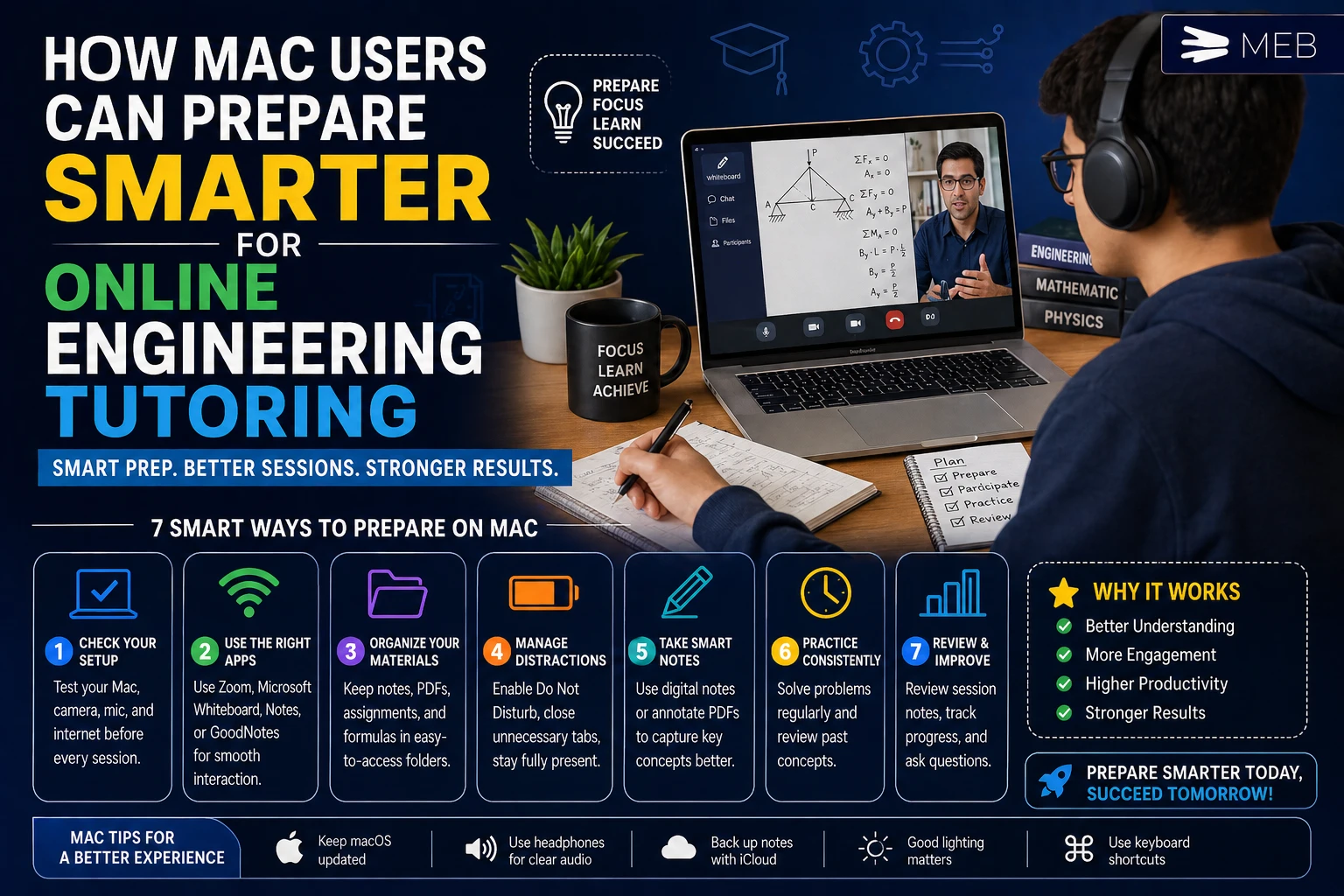 Image Shown How Mac Users Can Prepare Smarter for Online Engineering Tutoring