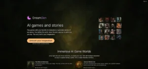 Image shown DreamGen AI role-play chatbot interface