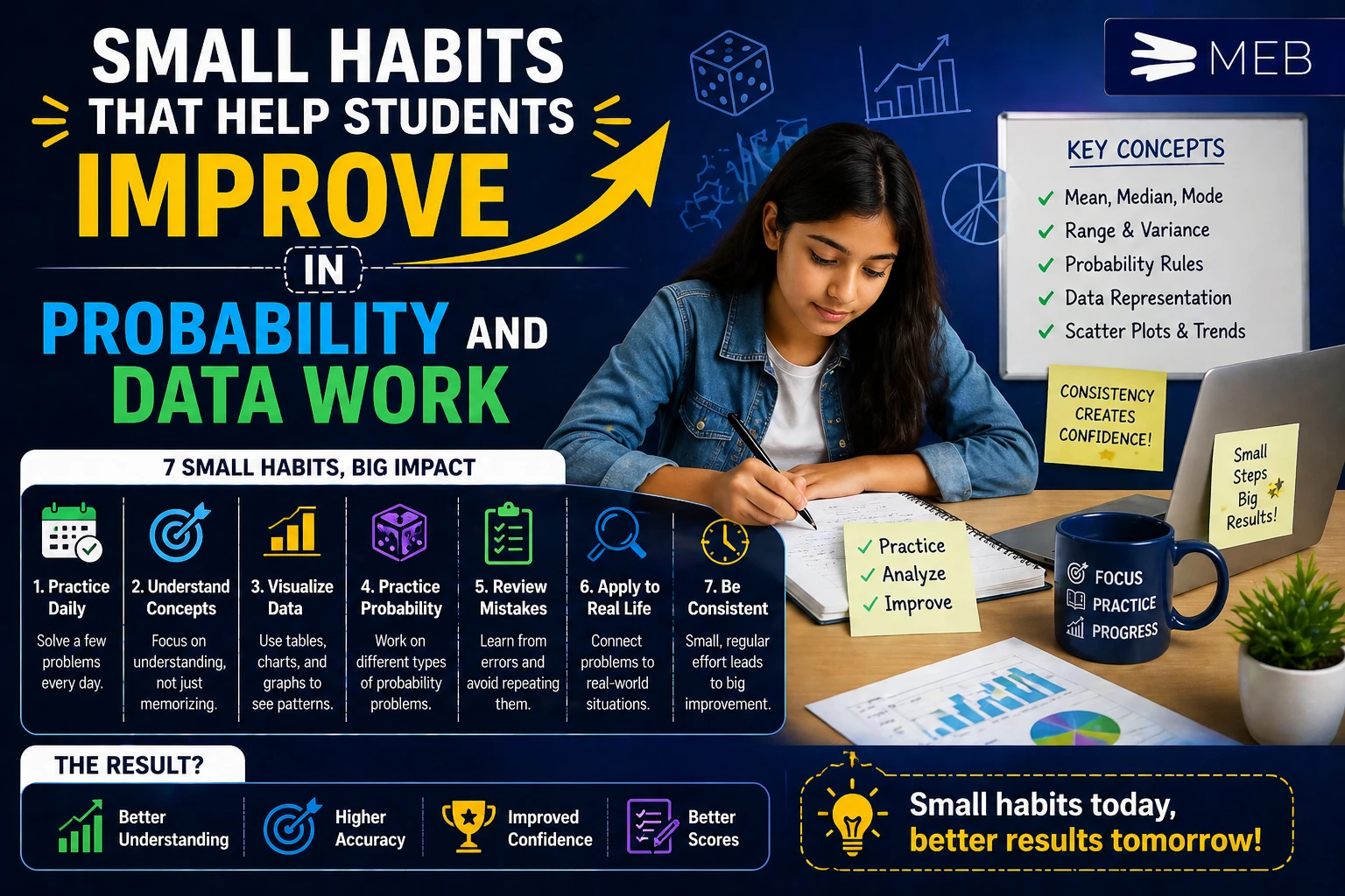 Image Shown: Small Habits That Help Students Improve in Probability and Data Work
