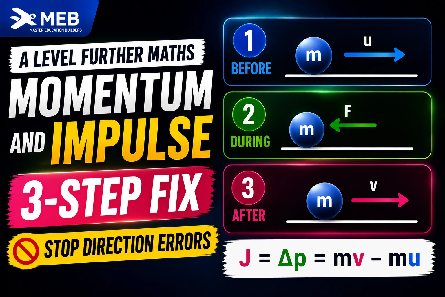 Image shown: A Level Further Maths Momentum and Impulse