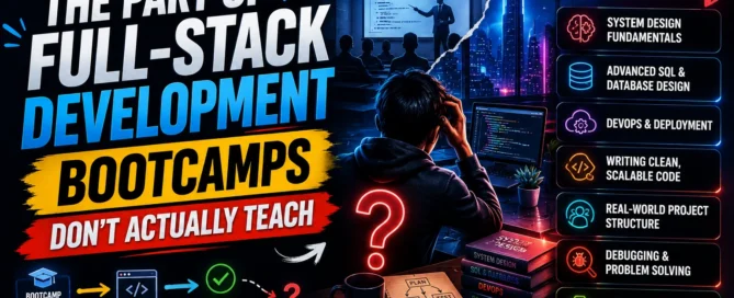 Image Shown: The Part of Full-Stack Development Bootcamps Don't Actually Teach