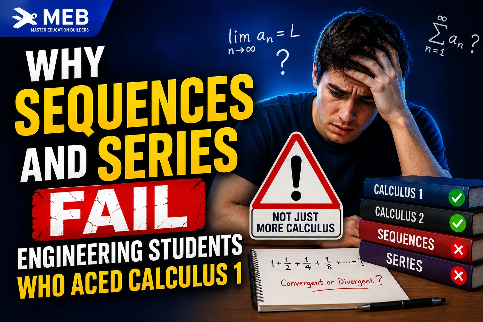 Image shown: Why Sequences and Series Fail Engineering Students Who Aced Calculus 1