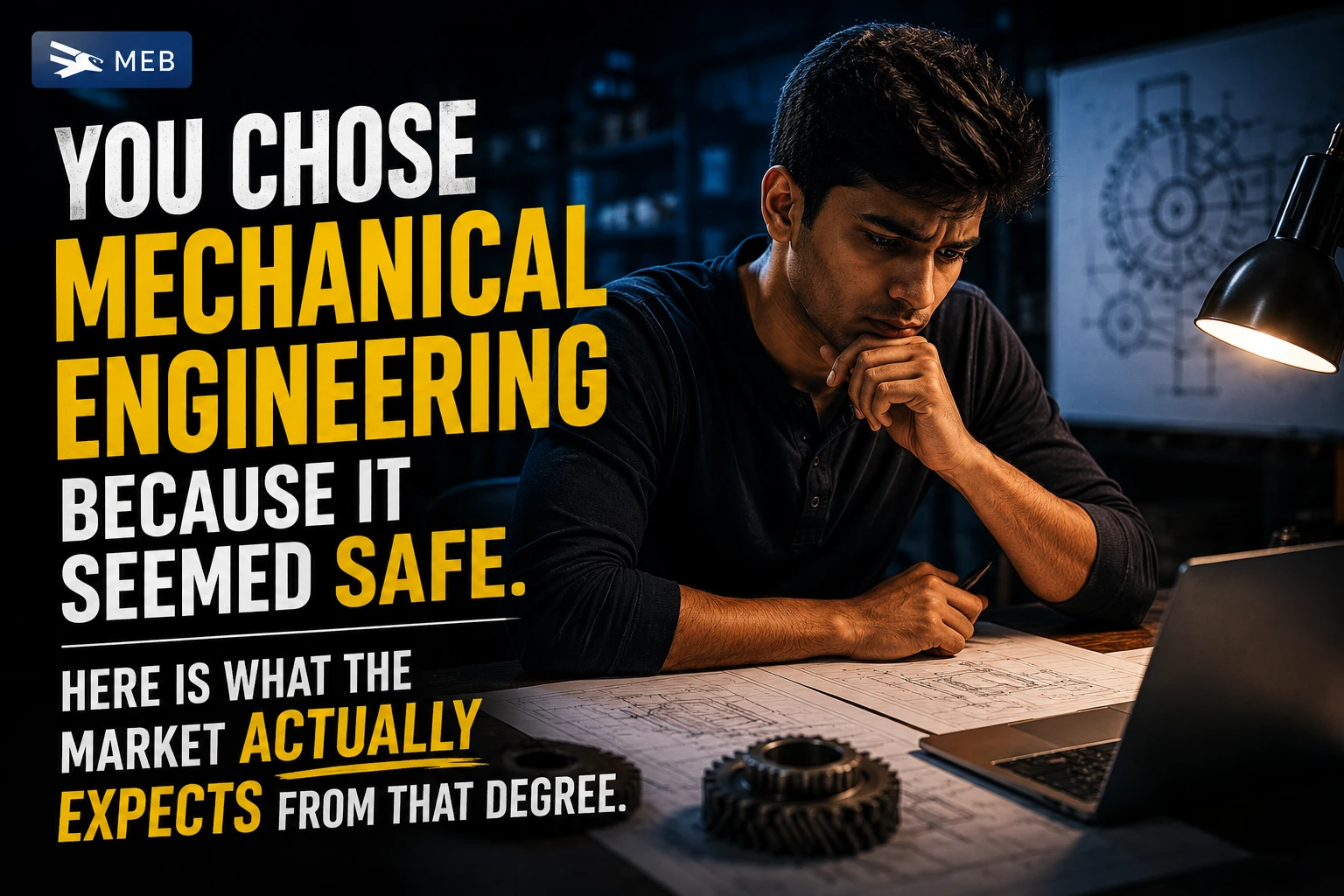 Image Shown: You Chose Mechanical Engineering Because It Seemed Safe. Here Is What the Market Actually Expects From That Degree.