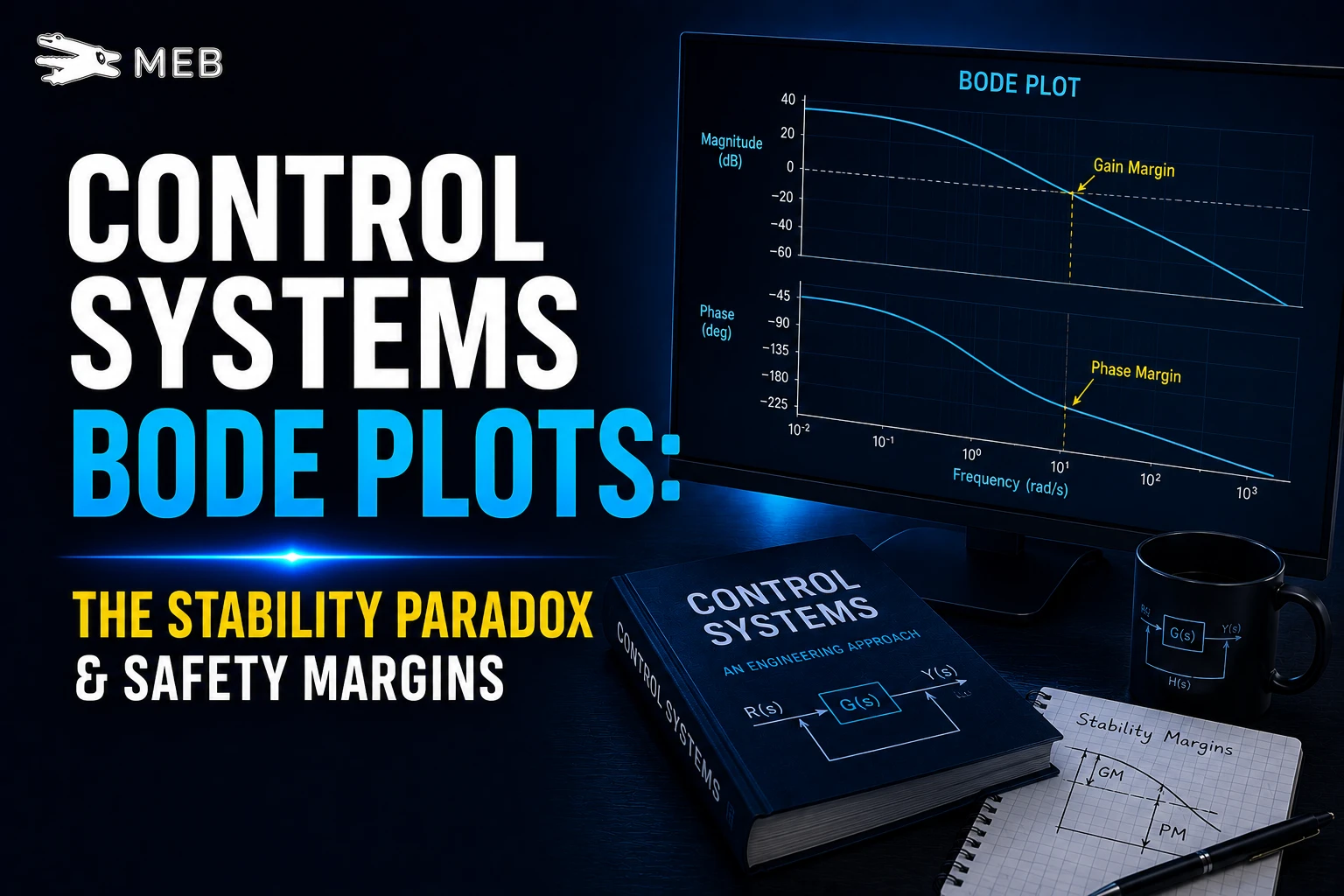 Image Shown: Control Systems Bode Plots The Stability Paradox & Safety Margins