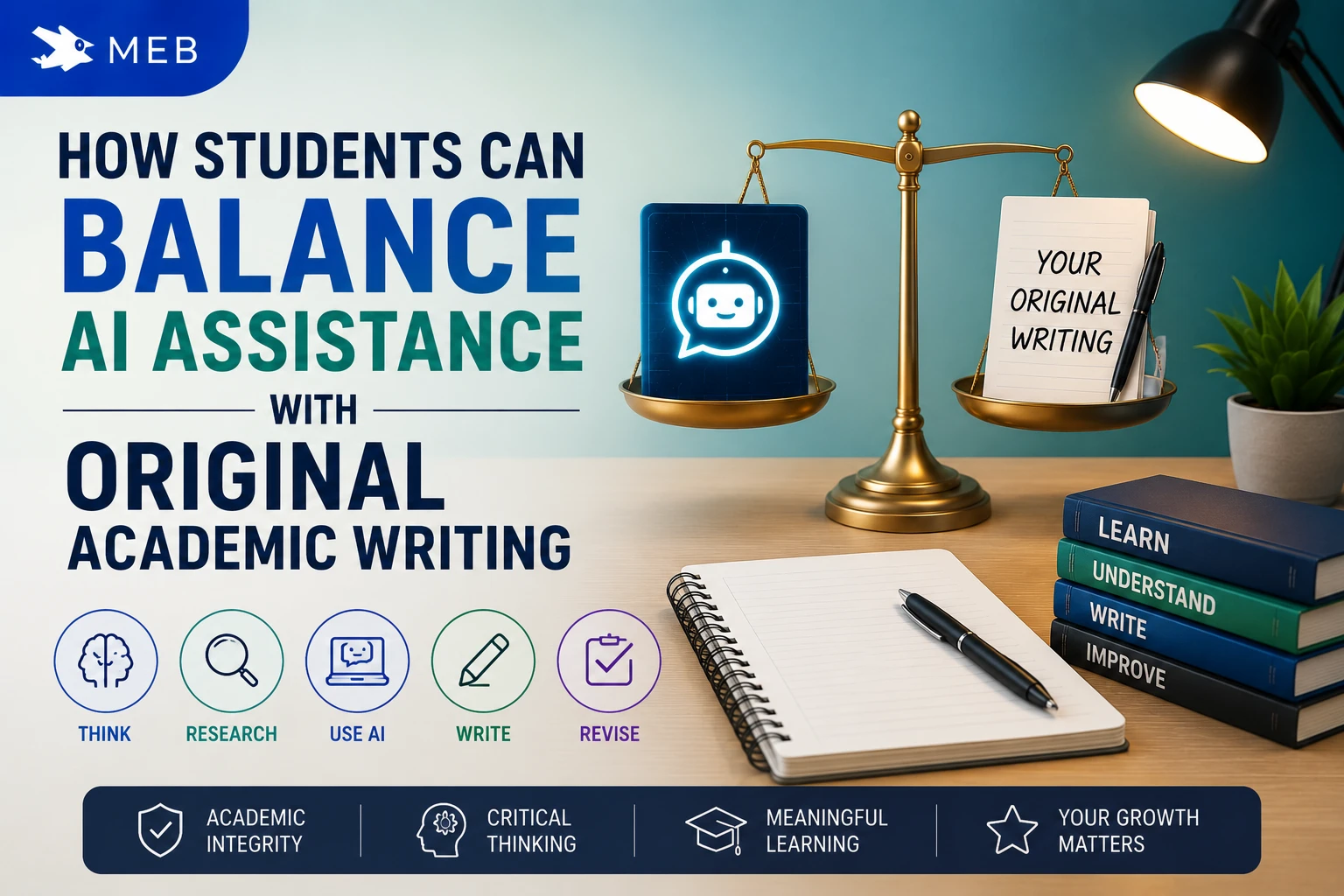 Image Shown: How Students Can Balance AI Assistance With Original Academic Writing