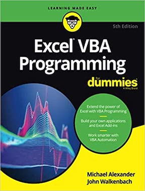 Excel VBA Programming For Dummies by Michael Alexander, John Walkenbach Publisher - For Dummies