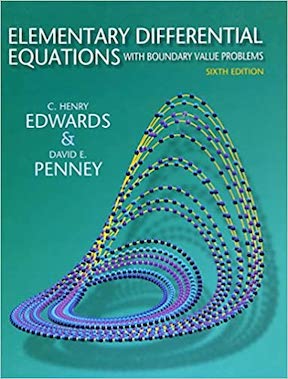 Elementary Differential Equations with Boundary Value Problems by C Henry Edwards, David E Penney Publisher - Pearson