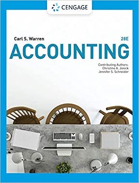 Accounting by Carl S Warren, Christine Jonick, Jennifer Schneider Publisher ‏- Cengage Learning