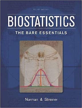 Biostatistics - The Bare Essentials by Geoffrey R Norman Publisher - People's Medical Publishing House