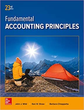 Fundamental Accounting Principles by John Wild, Ken Shaw, Barbara Chiappetta Publisher - McGraw-Hill